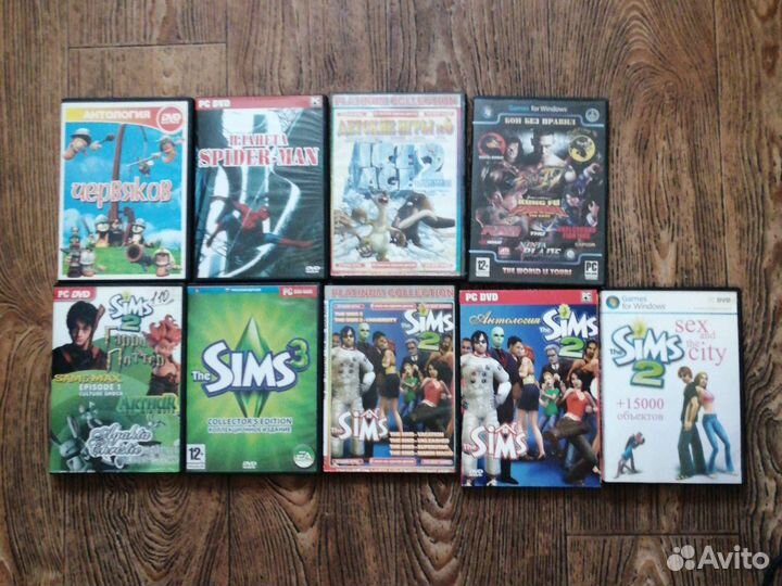 Компьютерные игры на дисках и чистые DVD-RW