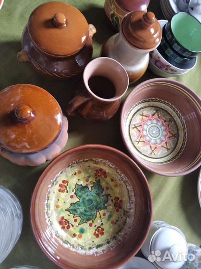 Много посуды,сервизы