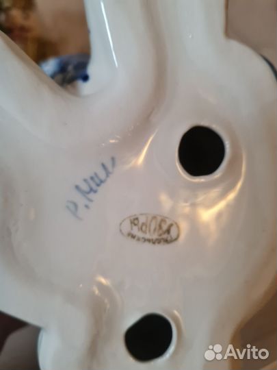 Фигура собака Гжель