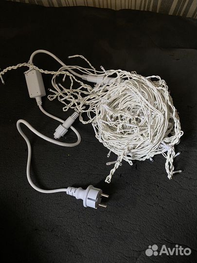 Гирлянда уличная бахрома 12 метров