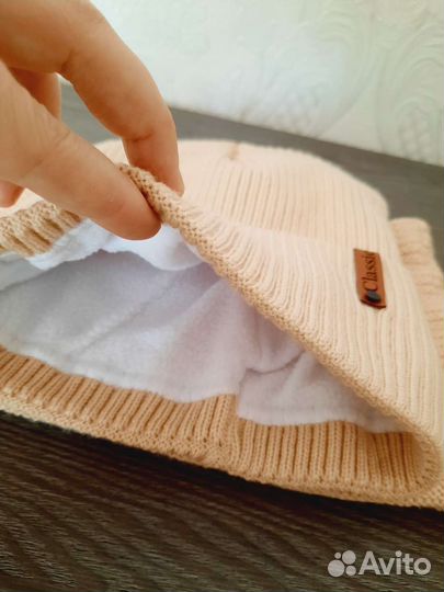 Новый комплект шапка и снуд женский