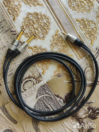 Кабель mini jack - 2 jack