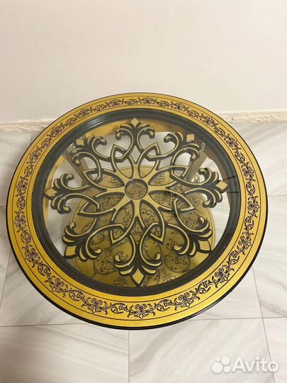 Журнальный столик маркиза золотом