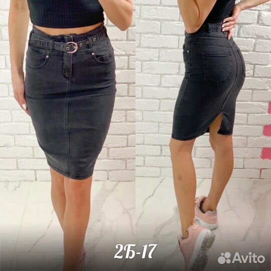 Юбка джинсовая