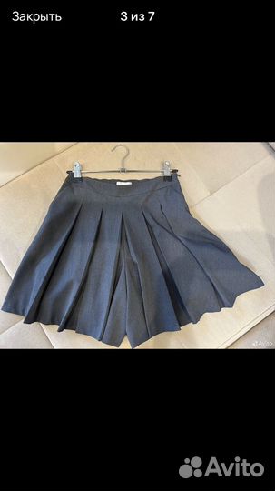 Юбка шорты школьная