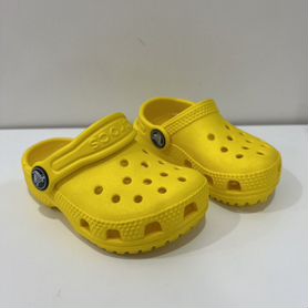 Crocs сабо детские желтые 22 размер