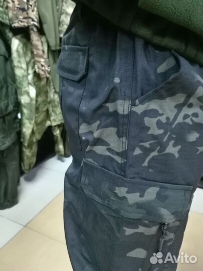 Брюки тактические 46-56 чёрный мультикам