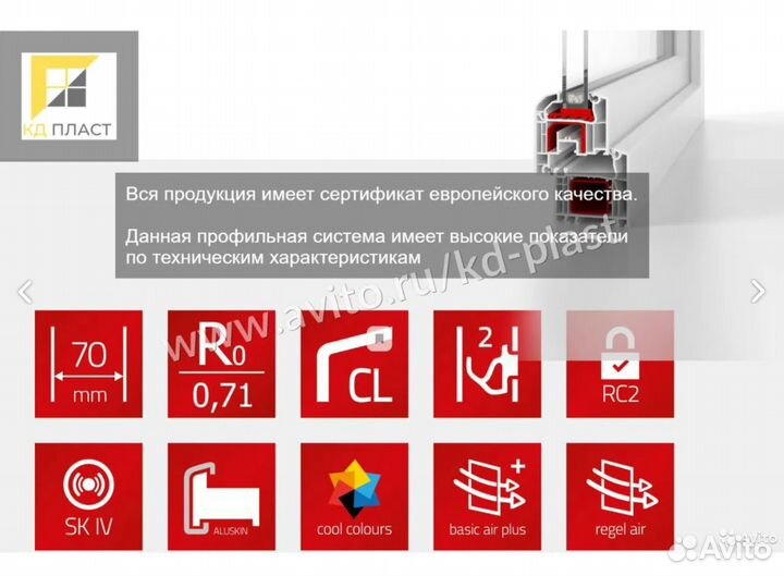 Панорамное остекление 2500*2000мм немецкий профиль