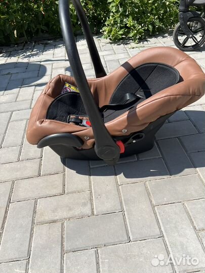 Коляска 2 в 1 эко кожа mocca verdi