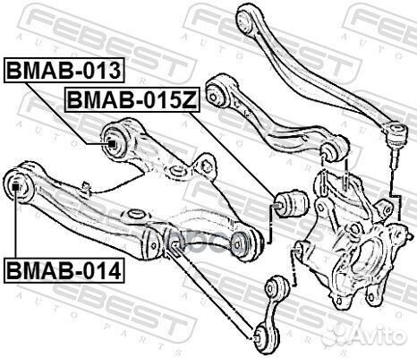 Сайлентблок задний F10/F01 H-образ. перед 3332