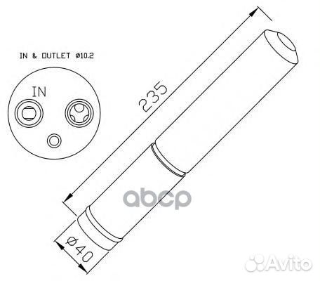 33225 осушитель кондиционера Mazda 3 2.0i, Mit