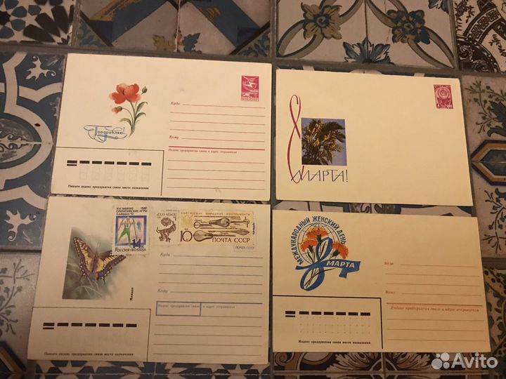 Почтовые конверты СССР с открытками