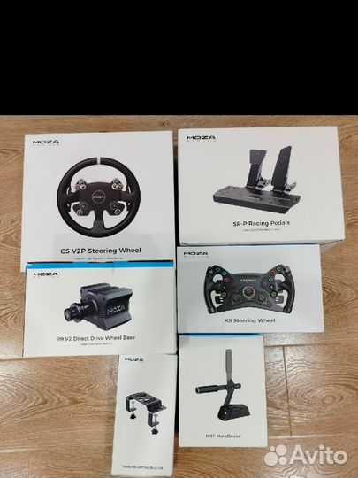 Moza R9 V2, KS, CS V2P, SR-P load cell, HBP