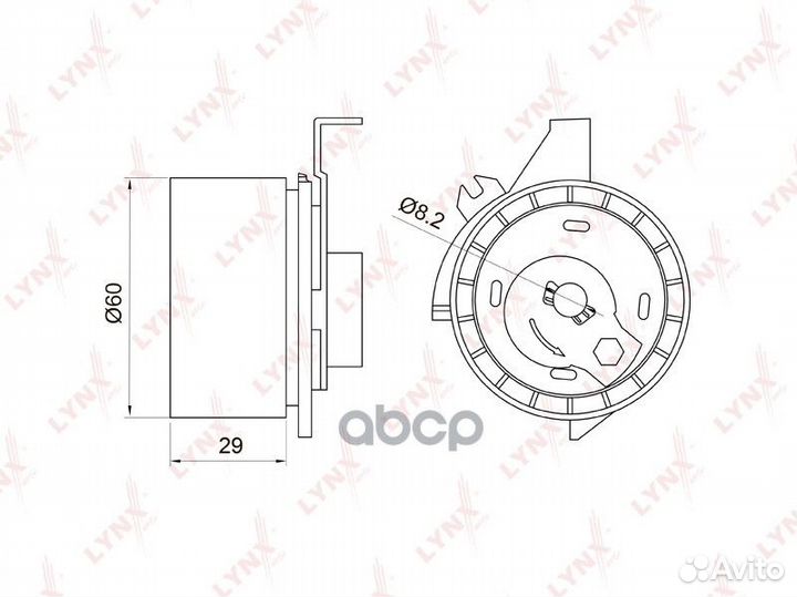 Ролик натяжной ремня грм PB1047 lynxauto