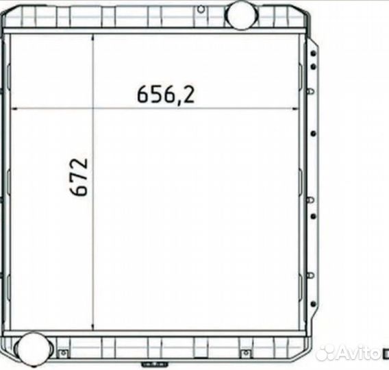 Радиатор охлаждения двигателя а/м Камаз (Р54115)