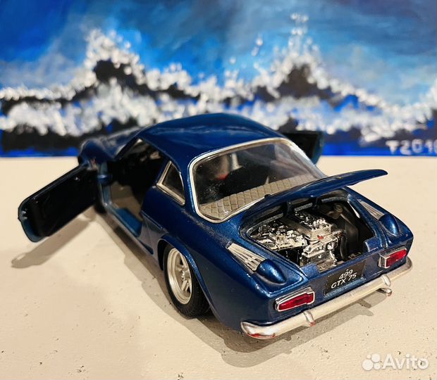 Модель Renault Alpine A110 1/24 синяя