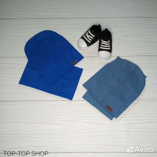 Новая шапка + снуд для мальчика весна