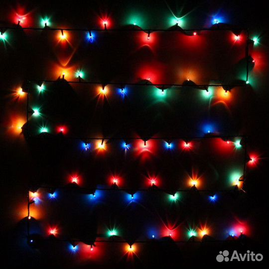 Гирлянда для дома mini 7м 140 ламп, 8 режимов, зел
