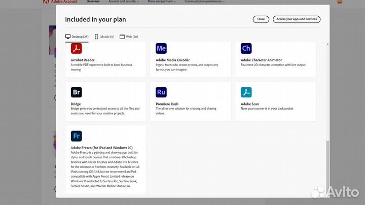 Подписка Adobe Creative Cloud / 100gb нейросети