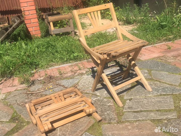 Детские винтажные складные стульчики