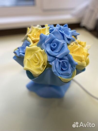 Светильник букет из изолона, ручная работа, легко