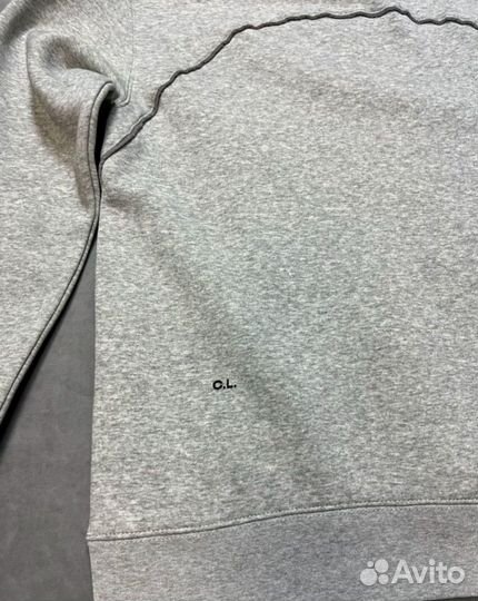 Худи Nike tech fleece серая