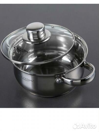 Кастрюля из нержавеющей стали 2.2,3.2,4.2литра