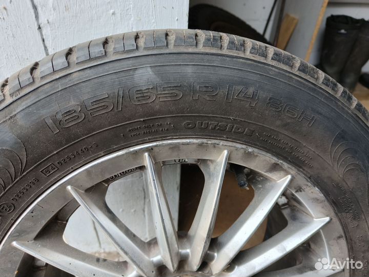 Колеса летние на литых дисках/ r14