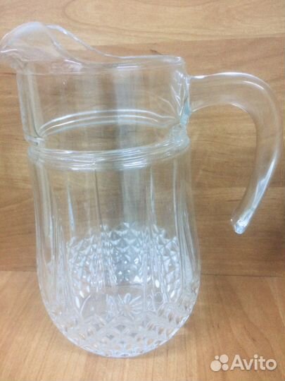 Кувшин с фужерами(стекло)