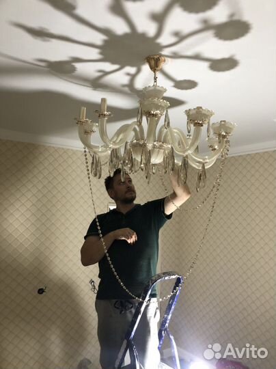 Монтаж люстр Освящения/ Электрик