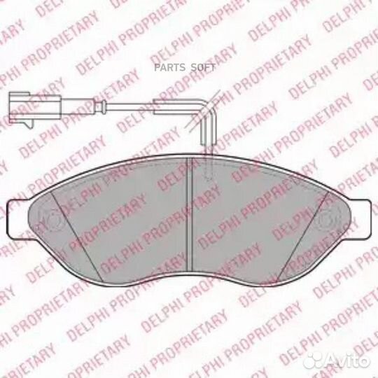 Delphi LP1992 Колодки тормозные дисковые перед