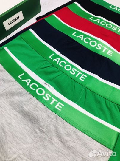 Мужские трусы боксеры Lacoste хлопок