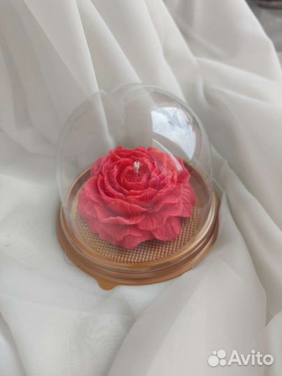 Свеча Пион из соевого воска