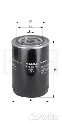 Фильтр масляный mann-filter w 930/9 (w9309)