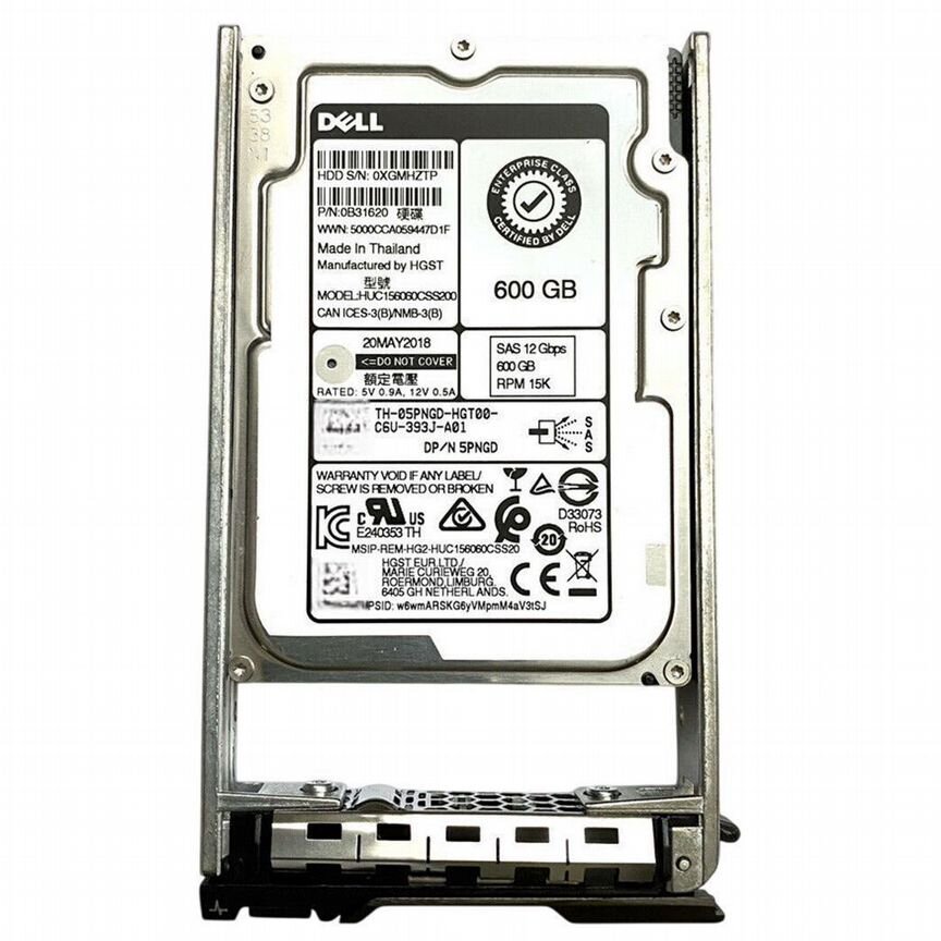 [05PNGD] Жесткий Диск Dell 5pngd 600gb Sas 2,5" Hdd 05pngd