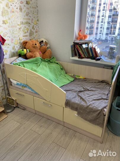 Детская кровать от 3 лет с ящиками