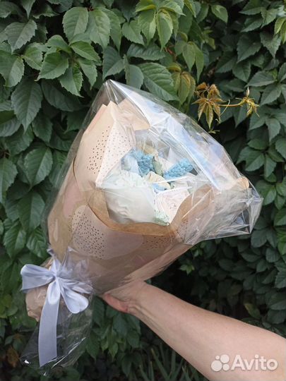 Букеты из зефира