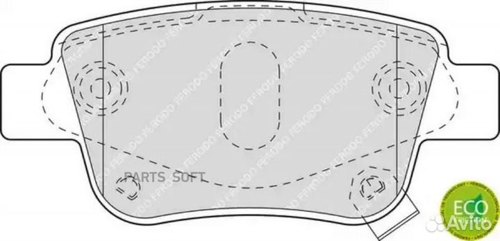 Ferodo FDB1649 Колодки зад.toyota avensis 2003