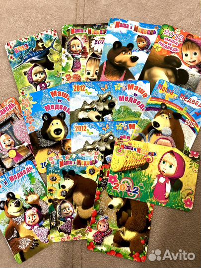 Наклейки Маша и медведь