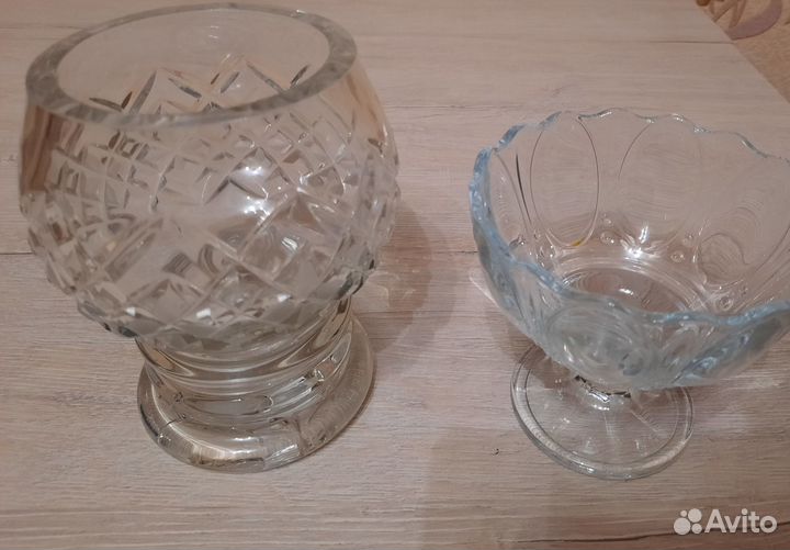 Хрустальная вазочка под варенье