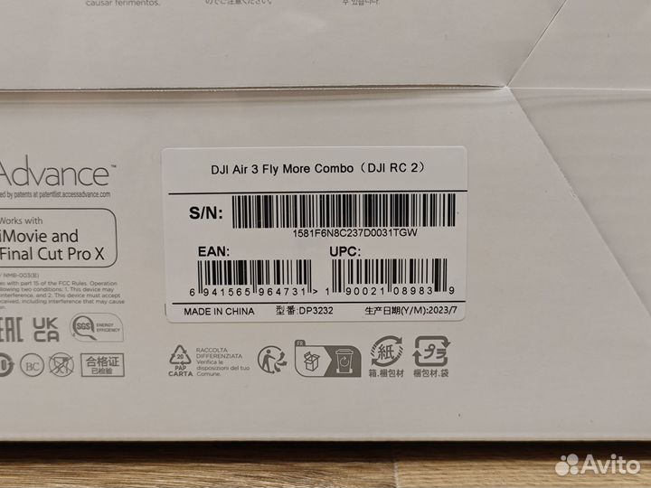 DJI Air 3 Fly More Combo (DJI RC 2) новый