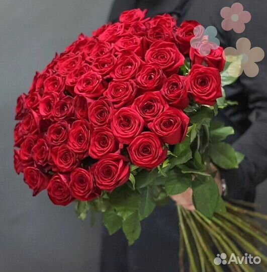 Букет 25 роз, букет 51 роза, букет 101 роза