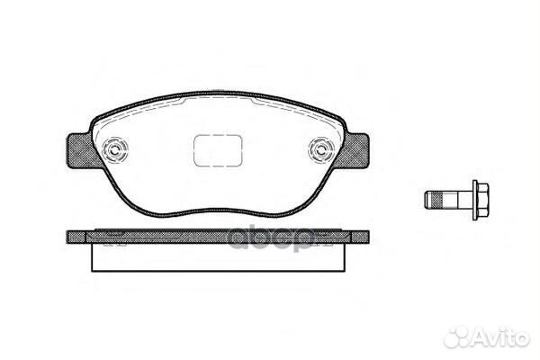 859 10 колодки дисковые п Fiat Idea 1.9JTD 03