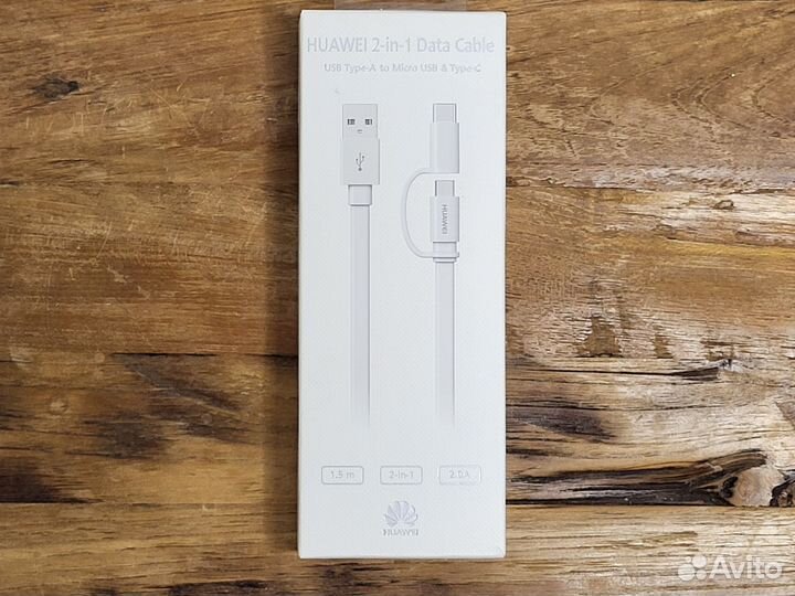 Кабель huawei USB - microUSB/USB Type-C