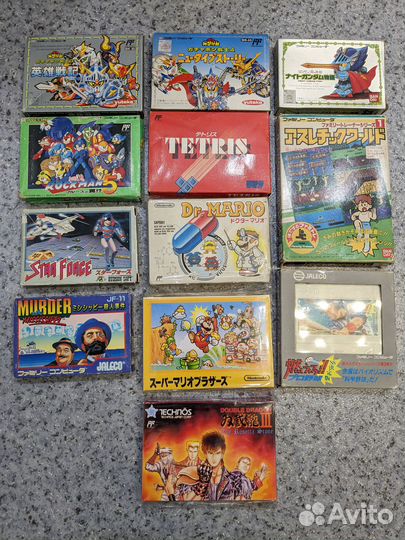 Картриджи на Famicom (Dendy, NES)