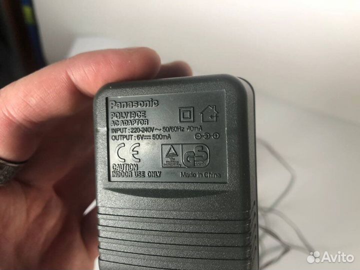 Блок питания Адаптер Panasonic, 6V, 40mA и 29mA
