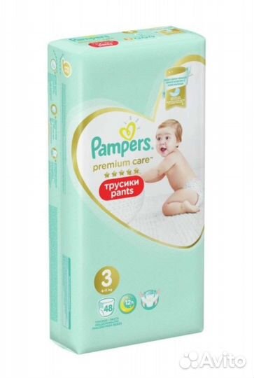 Трусики-подгузники Pampers Premium Care 3