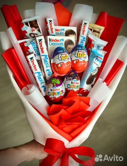 Сьедобный букет с киндер