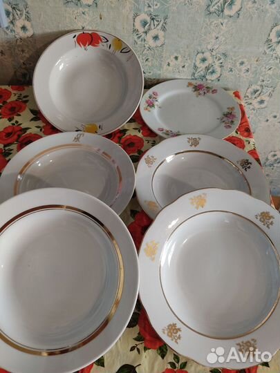 Тарелки фарфор СССР
