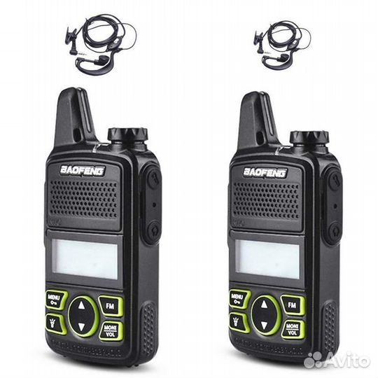 Комплект раций Baofeng BF-T1 mini с гарнитурами